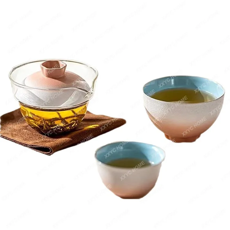 

Дорожный чайный набор, портативная быстрая чашка чайный набор кунг-фу, чайный набор для кемпинга на открытом воздухе