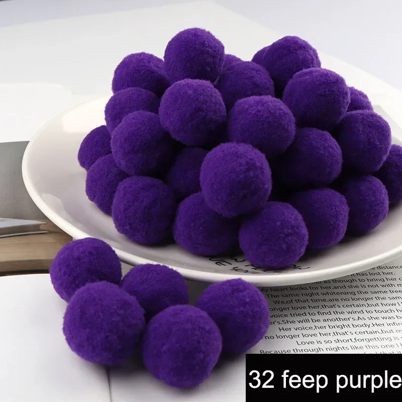 Mini Fluffy Soft Pom Poms for DIY Crafts and Home Decor