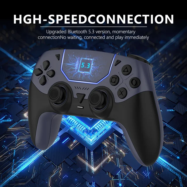 Wireless Gaming Controller for PS5/PC/Steam Deck Hall Effect