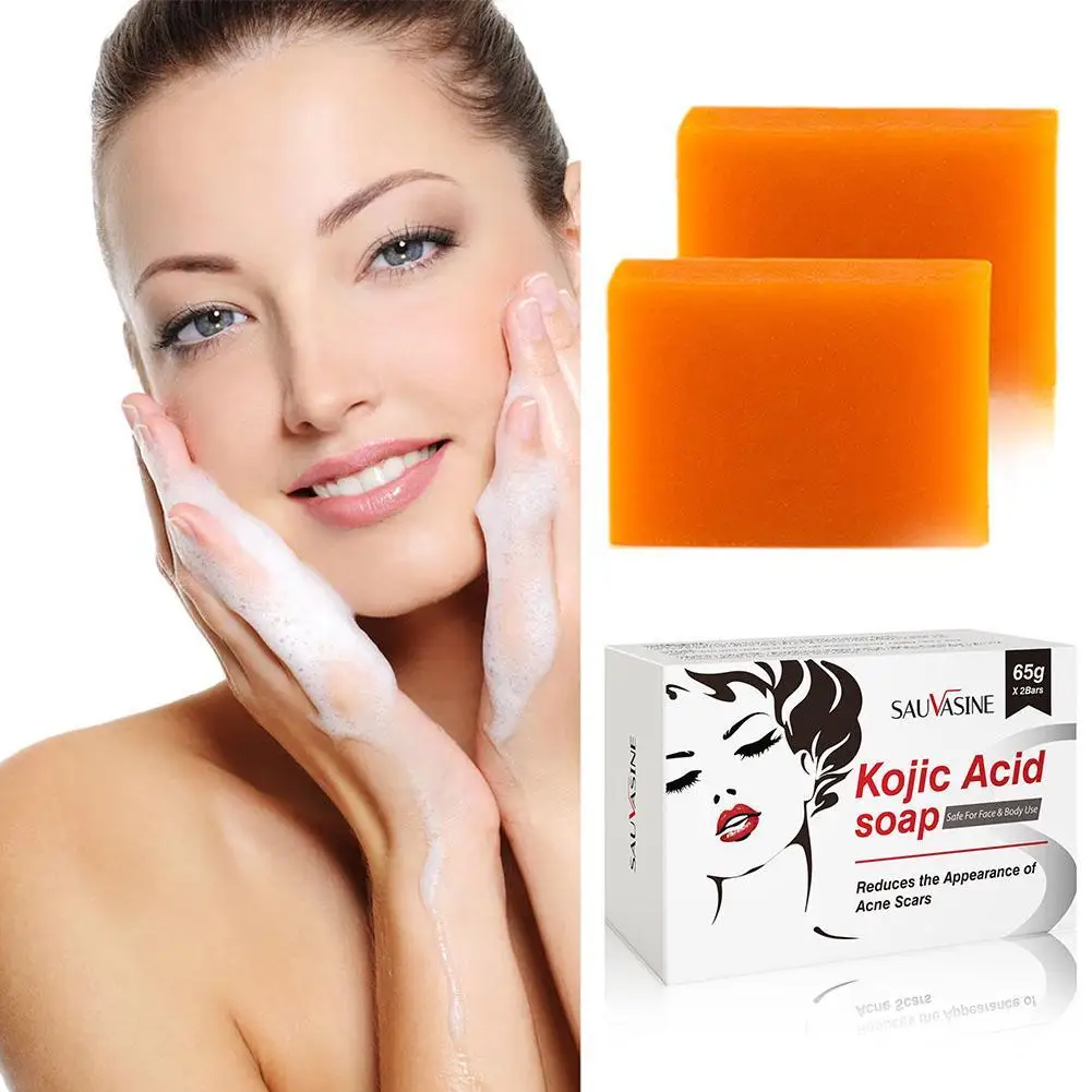

65gX2pcs Kojic Acid Soap Kojic Acid Soap Original Product Face Cream Body Lotion Facial Wash Whitening Anti Aging Acne Dark Spot