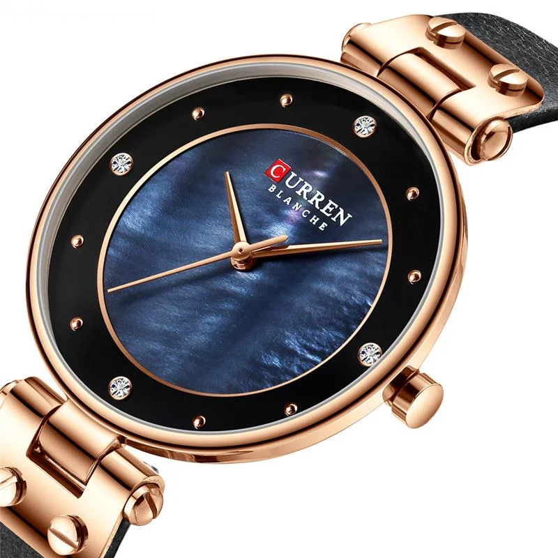 

Exquisite Diamond Women's Wristwatch Leather Strap Simple Waterproof Fashion Casual Style Quartz Watches For Women's