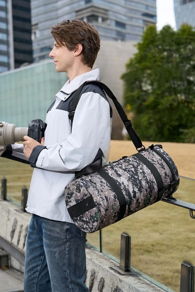 Professionelle 600-Teleobjektivröhre mit fester Brennweite, Fotografie-Einzelschulter-Objektivtasche für Canon/Nikon/Sony/Sigma 800 Prime Lens – Detail 4