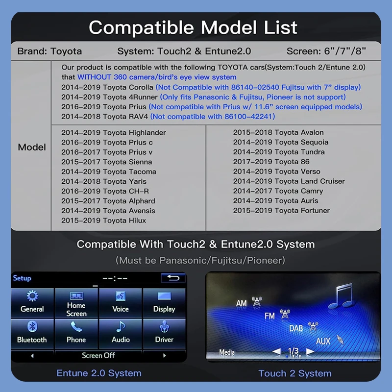 AUTOTOP  ī÷  ȵ̵ ڵ  ڴ ڽ, 2014-2019 Ÿ ̷  RAV4 Ÿڸ  Ŀ 