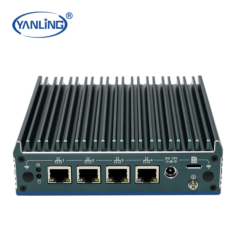 심천 얀링 N100 방화벽 Pfsense 미니 PC 우분투 리눅스 VPN 네트워크 (4개의 2.5G 이더넷 포트 포함)