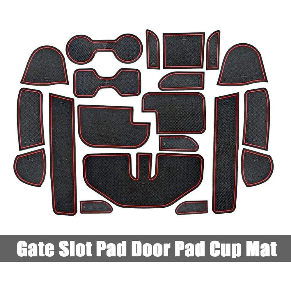 20 pcs/set Cup Slot Holder D23 Rubber Red Gate Fit Pad Water Cup Mat NP300 door slot pad water cup pad red color non-slip mat