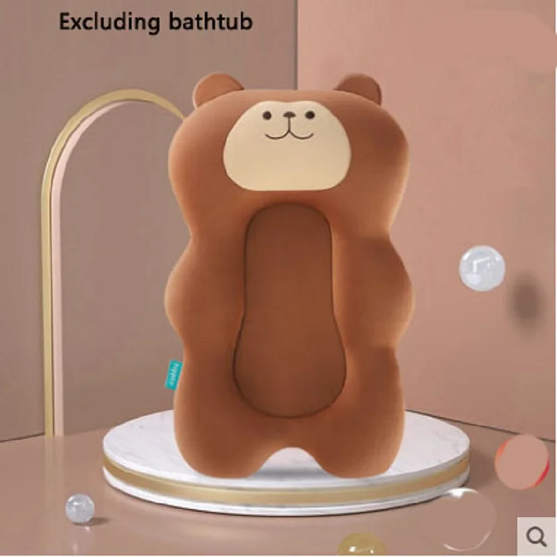 Baby Shower Bathtub Net Pad Standing Type Floating Newborn 0-2 Year Old Supplies Rack Accessories Mat Bebe Tub Set Cushion baby bath support pad