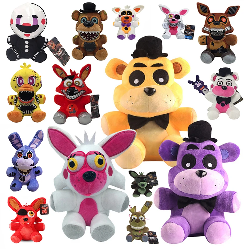 Cute Cartoon Plush Toys: Bonnie, Bear, Foxy & Friends 2026 Collection