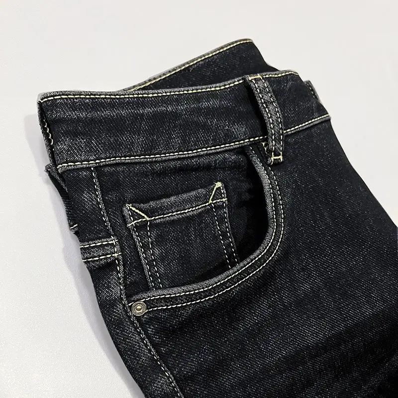 Fall Winter 2023 New Straight Loose Jeans Men Business Casual High Quality