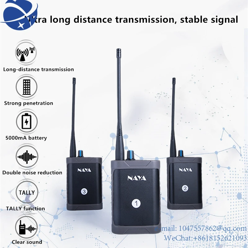 

Yun YiNAYA guide call system BS180 Wireless Full Duplex Intercom System Base Station supports switcher wireless One for four