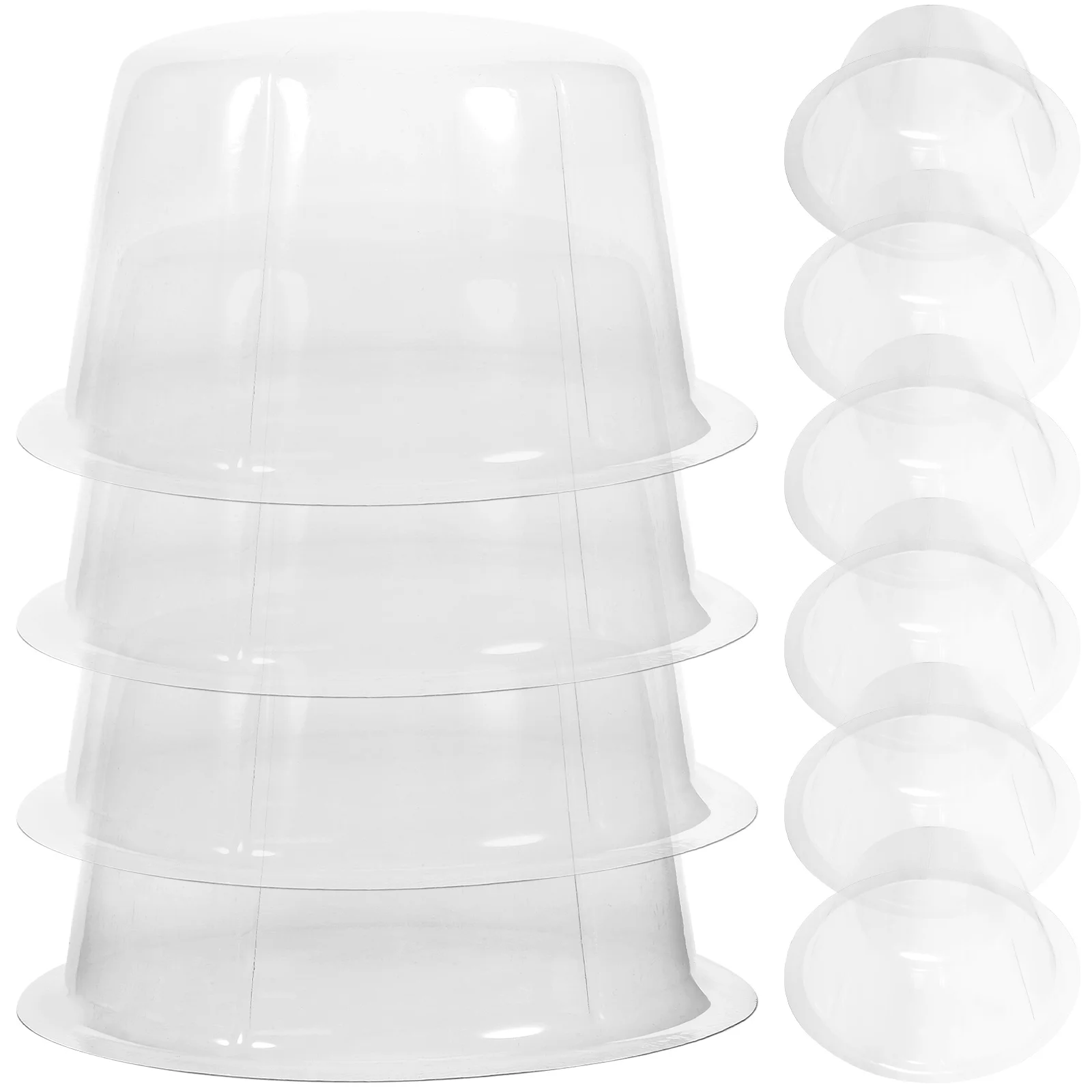 

10 Pcs Pvc Plastic Hat Holder Round Head Fisherman Inner Rack Has Support Bottle Cap Insert Shaper Frame Peaked