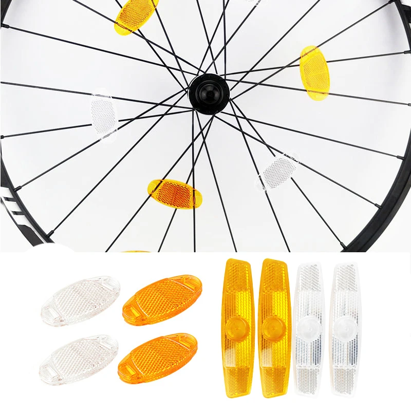 Bike Accessories Road Bike Warning Spoke Safety Reflector Light MTB Bicycle Wheel Rim Reflective Clip Reflector Light Cycling Accessories