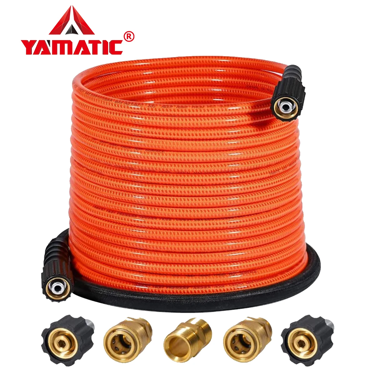 50FTUltraFlexibleHighPressureWasherHoseCarWaterCleaningAll