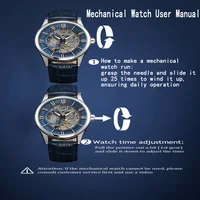 LONGLUX automatic watch rome wholesale mechanical wristwatches waterproof hollow leather mens watch men gift 6