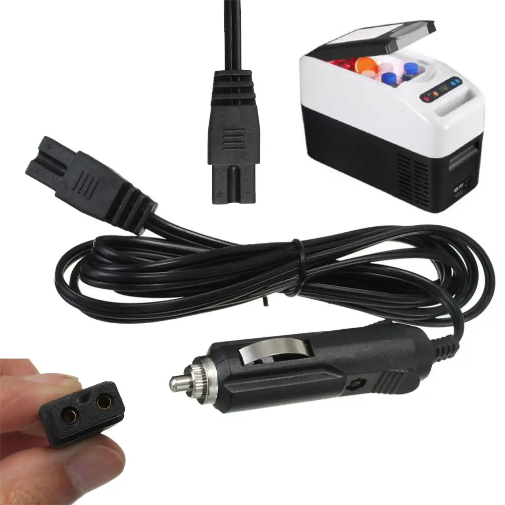 cigarette lighter cooler Portable Power Wire Extension Cord Auto Universal 2 Pin Connection Car  Fridge Cable Cigarette lighter Plug