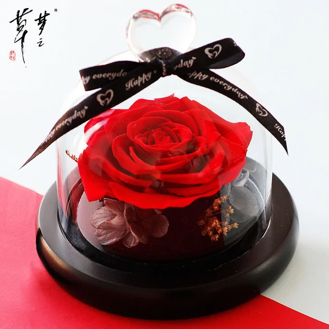 Heart Glass Box Decoration, Valentines Day Gift Glass Box