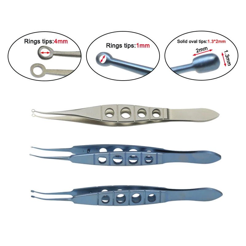 

1pcs Ophthalmic Perone LASIK Forceps with Hole Eyelid Tools Ophthalmic Instrument Titanium/stainless