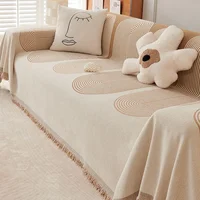 Simpleins Universal Four Seasons Cat Scratching Sofa Cover Full Sofa Cover Dustproof Blanket Modern Slipcover 1