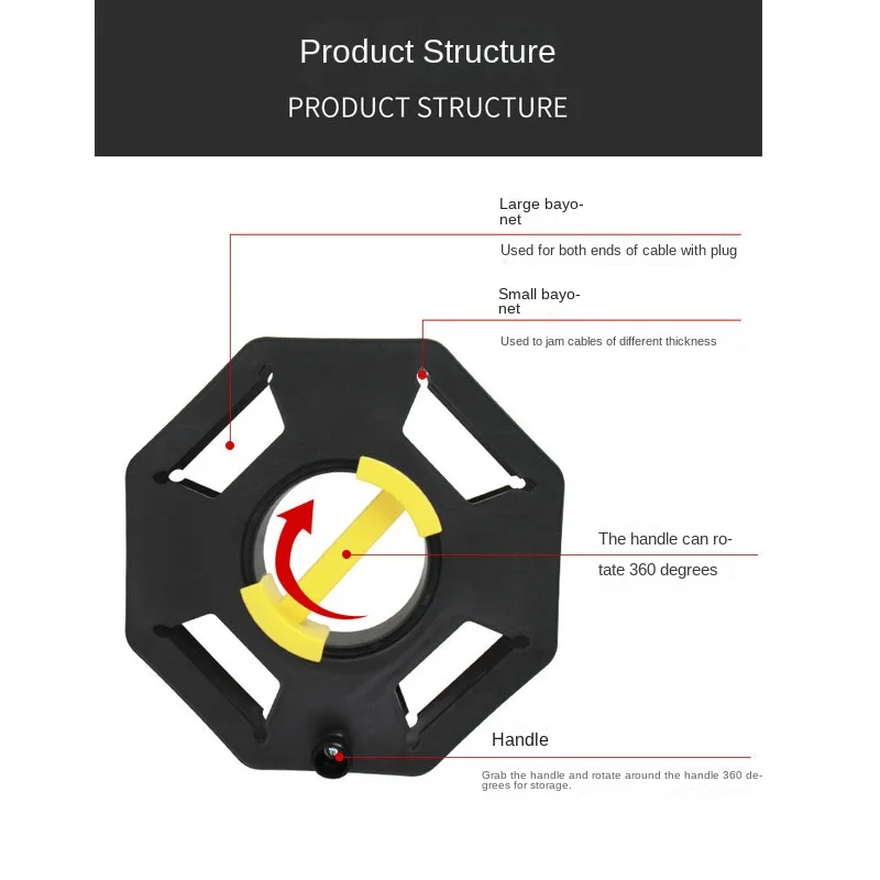 Outdoor Cable Tidy Reel 25M Storage Reel Wire Extension Tidy Frame Roll Up Stand For Caravan Yacht RV Cable Storage cable tie organizer cable tie mounts cable cover