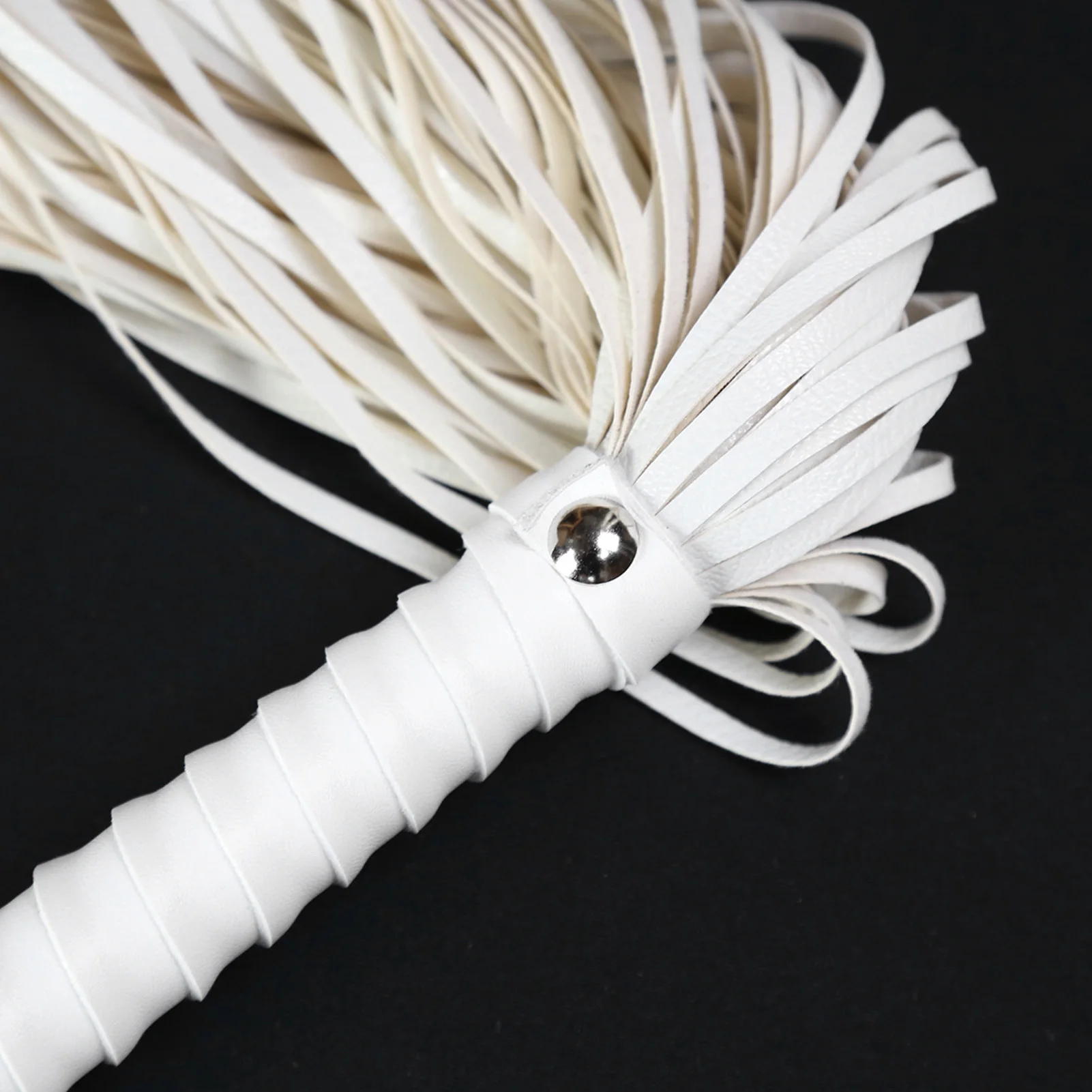 Leather Horse Whips 23.5 Inches Leather Crop Whip Horse Riding Crop Whip Soft Horse Black White Red Whip Equestrian Horse Whip 4