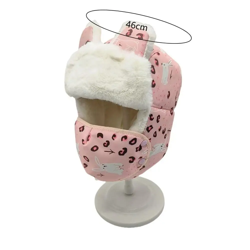 Winter Fleece Bomber Hat Windproof Earflap Mask