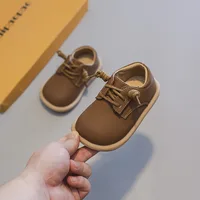 Kids Barefoot Shoes Little/Big/Kid Wide Toe Minimalist Sneakers Lightweight Hook Loop Artificial Leather Shoes 2