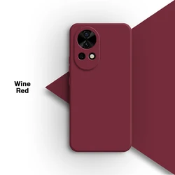 Premium Soft Liquid Silicone Phone Case - Sleek and Durable Protection for Huawei Nova 12 (Wine Red)