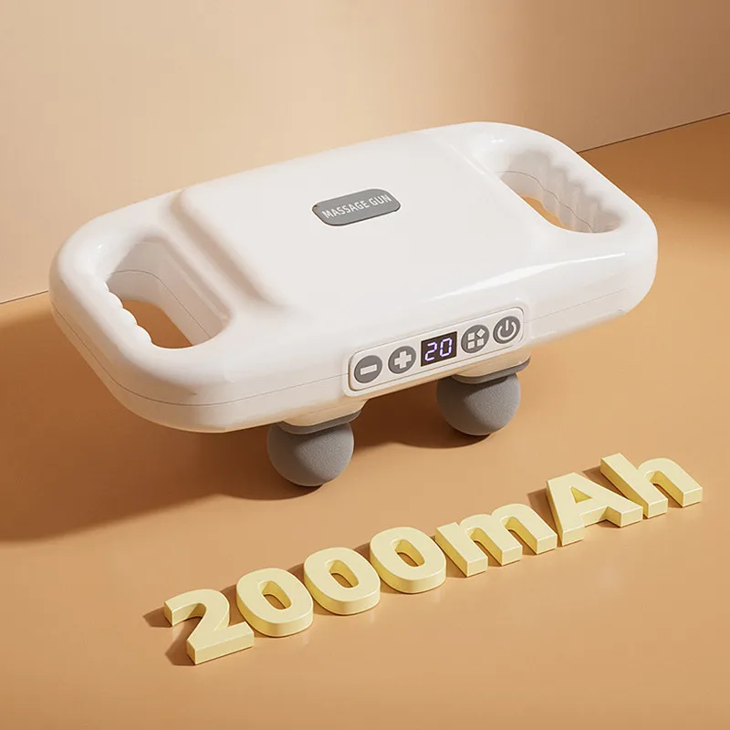 Description Picture 3 of item4 Massage Heads 2000mah Rechargeable Cellulite Remove Anti Fatigue Daily Relax Mini Body Gun Massager
