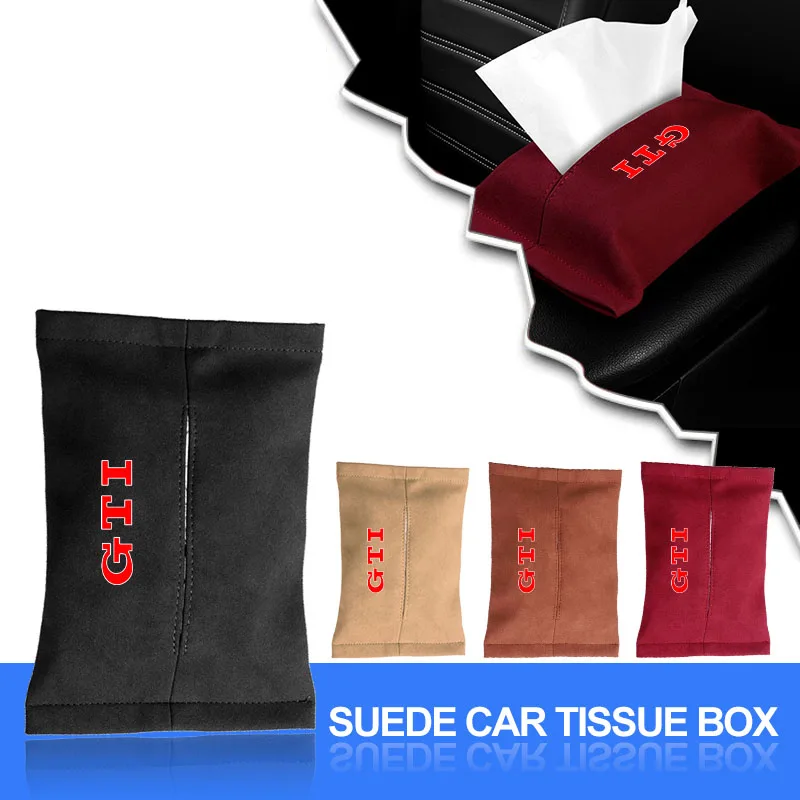 1개 가죽 자동차 티슈 박스 커버, 햇빛 가리개/시트 뒤쪽 걸이형, VW GTI..