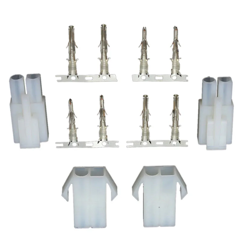 

Kit Connectors Parts Electrical Equipment Cable Motorcycle Plug Socket Male Female Replacement 2-Way Pin Plastic