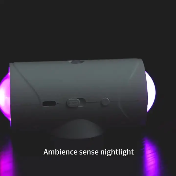 Veilleuse Murale LED Détecteur De Mouvement – Double Tête, RVB Multicolore – Fixation Magnétique, Rechargeable USB-C – Pour Intérieur/extérieur