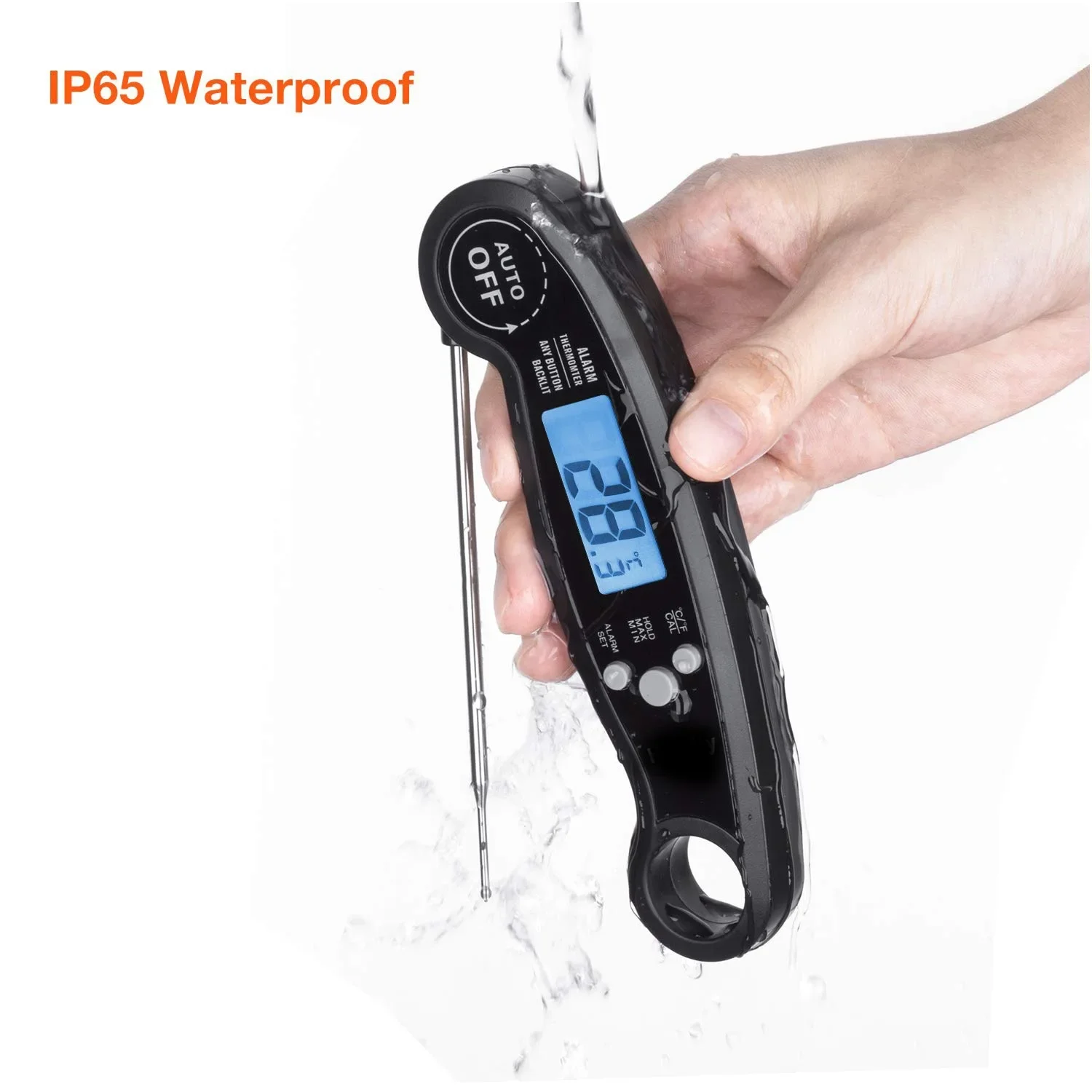 Household barbecue and baking kitchen meat folding portable digital thermometer probe digital thermometer,digital kitchen thermometer,barbecue thermometer,meat thermometer,probe thermometer,digital meat thermometer
