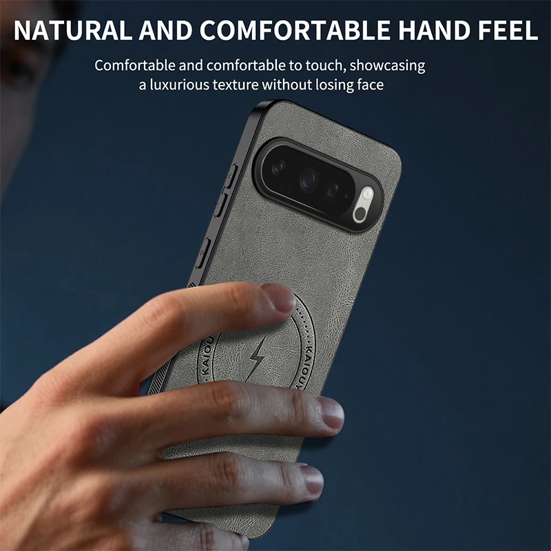 Premium Skin-friendly Leather Case with Magnetic Charging and Full-Protection