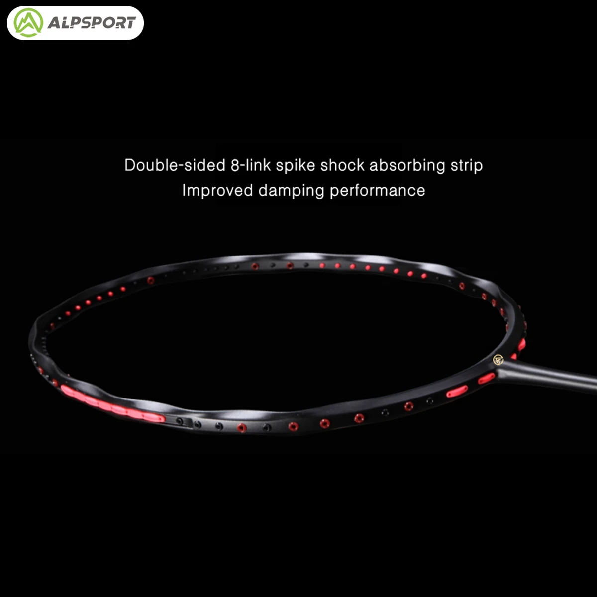 Фото Alpsport MH-V5 5U 75g Волнистый Легальный оригинал Максимальный вес 38 фунтов Ракетка для бадминтона с торсионной рамой из 100% углеродного волокна. Ракетка для новичков Профессиональные ракетки Ракетки премиум-класса №5