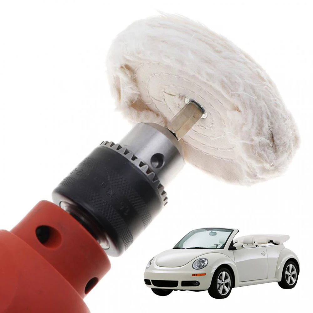 7pcs Wool Felt Polishing Buffing Round Wheel Grinding Pad Car Polishing Disc Auto Wheel Washing Care Rotary Tools Accessories 3