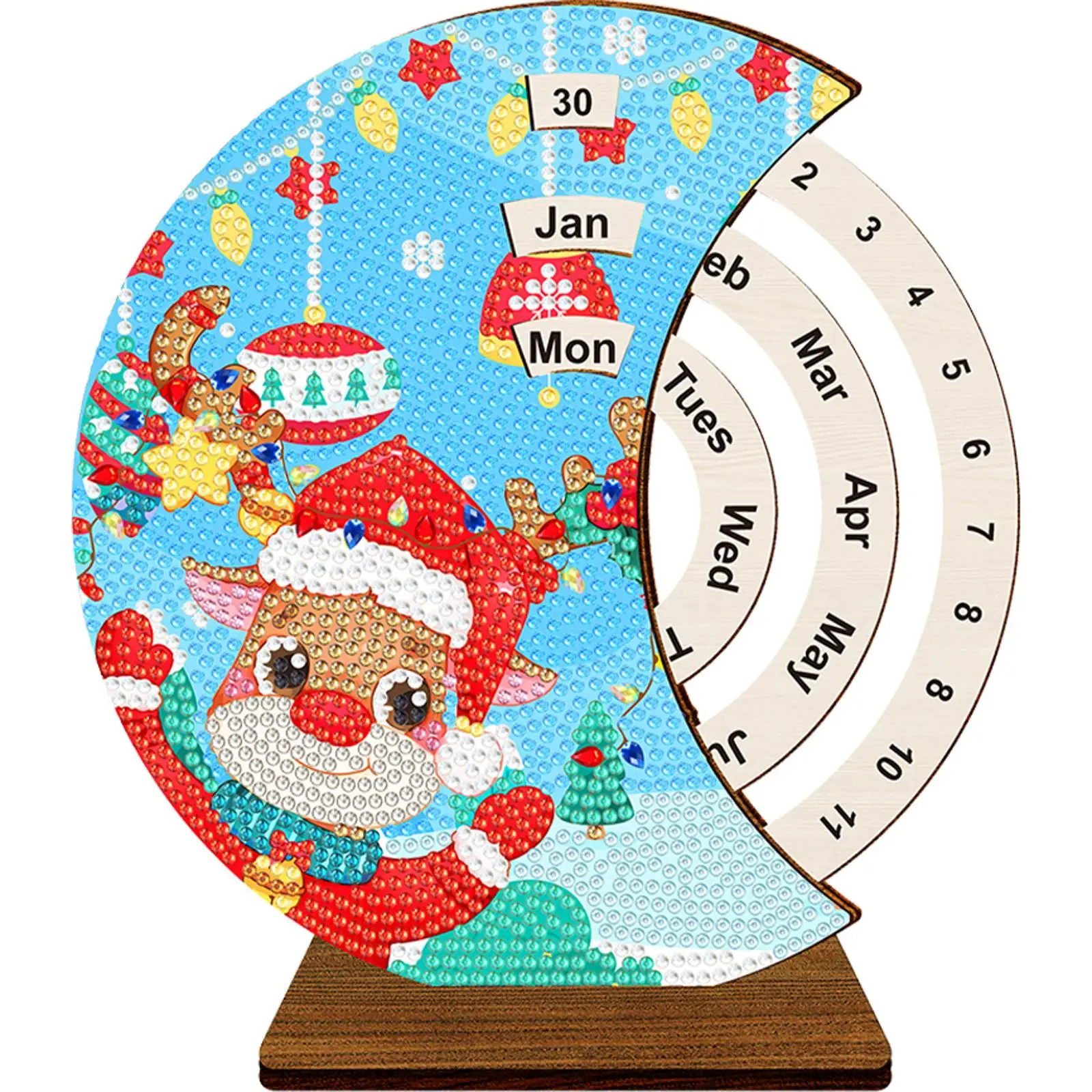 Diamond Painting Perpetual Calendar with Rotating Month Day Week ...