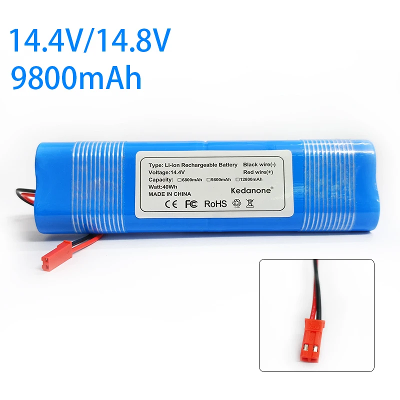 

4S1P 18650 14.4V 9800mAh Lithium Battery Pack,For ILIFE V3s Pro, V50, V5s Pro, V8s, X750 Robot Vacuum Cleaner Li-ion Battery