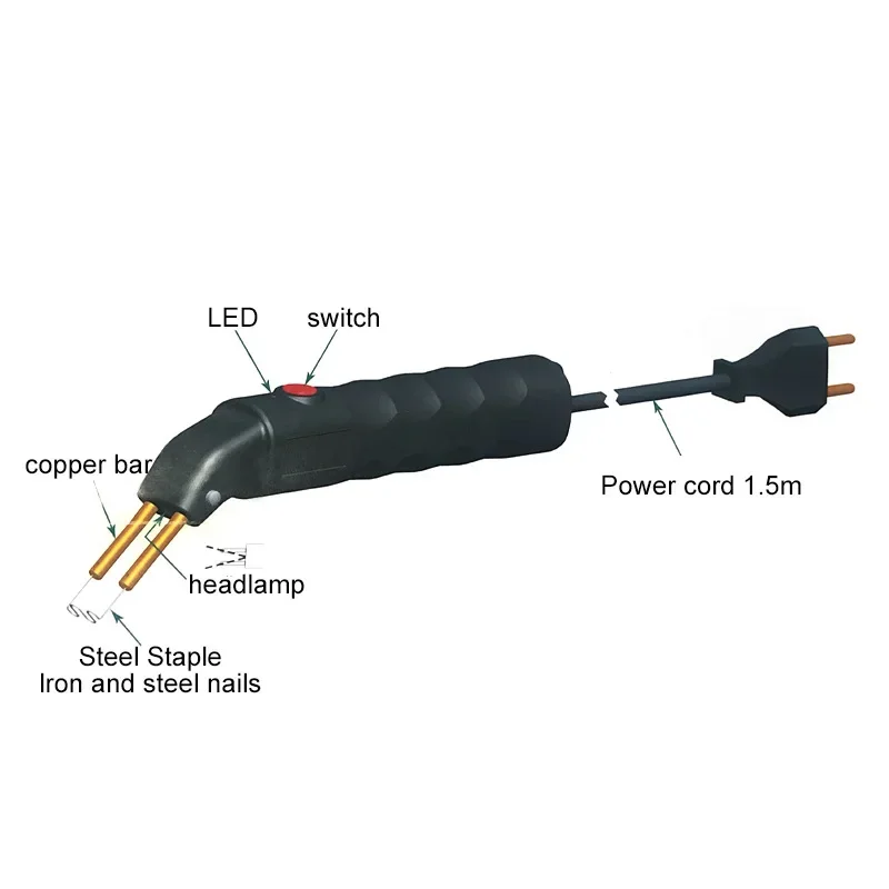 Plastic Welding Machine Patch Machine Plastic Soldering Iron with Staples Car Bumper Body Repair PP PE PVC Gap Repair Kit 3