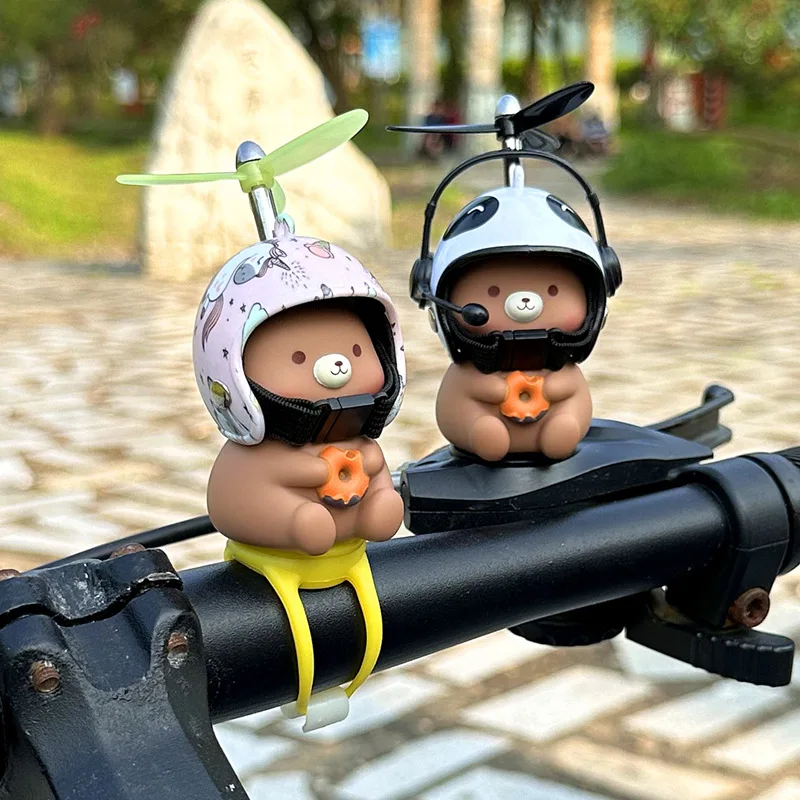 

Cute Little Bear Car Decoration Helmet Bicycle Motorcycle Decoration Accessories Small Pendant Motorcycle Accessories