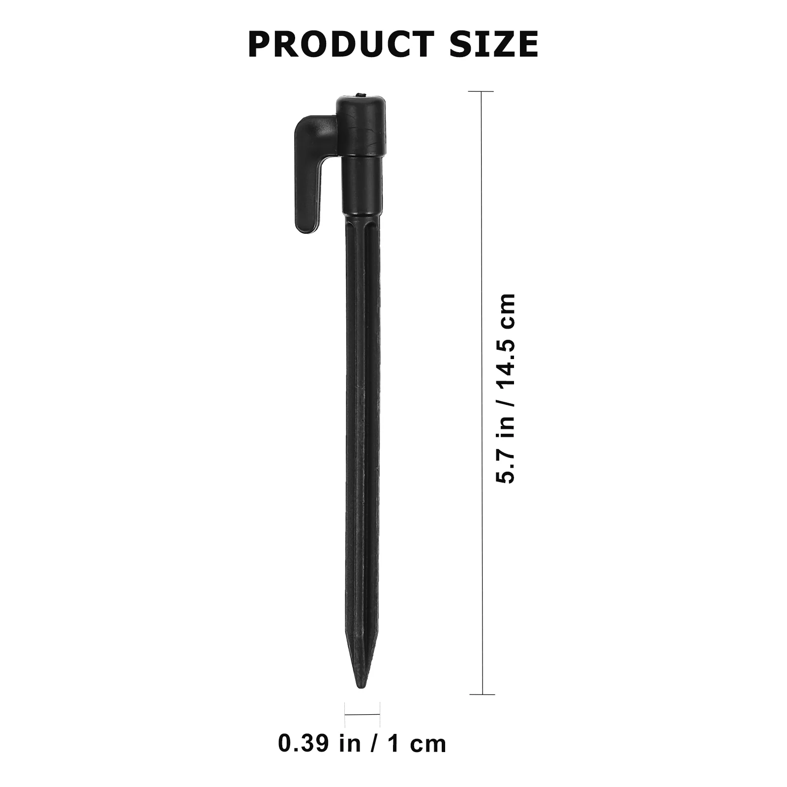 50 Pcs Plastic Tent Stakes for Sand Ground to Stake Awning or Tent 6