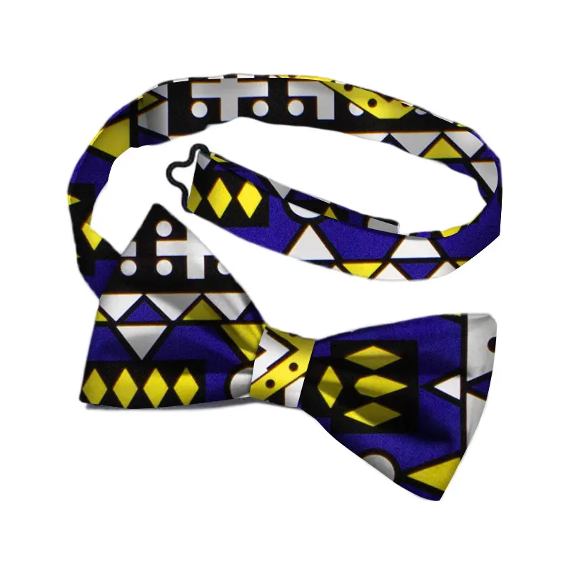 African Print Bow Tie for Men Bohemia African  Cotton print fabric Gifts for Men African traditional Men Fake collar WYb340 african pants Africa Clothing