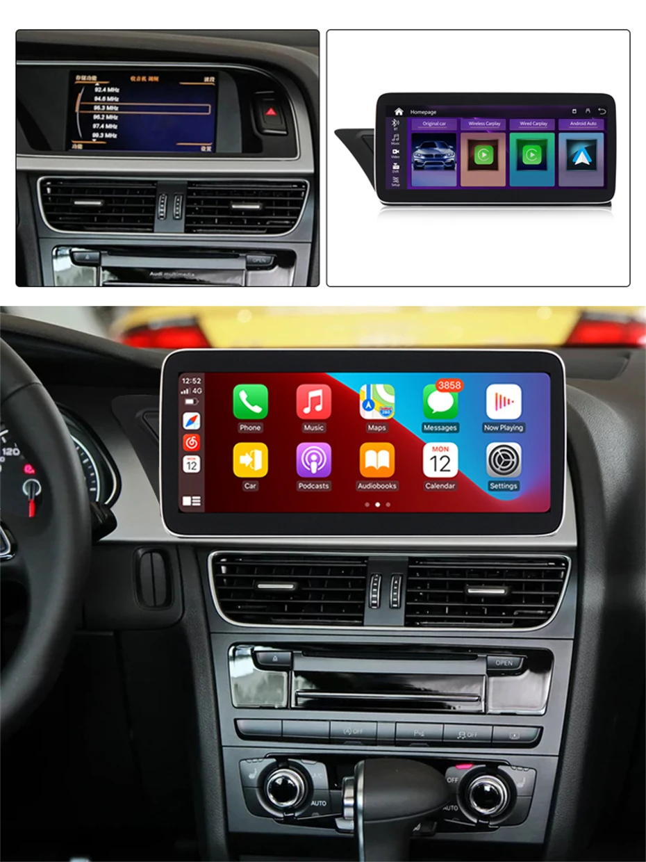 Pantalla Audi A3 Ninetom Wireless CarPlay Android Auto Retrofit