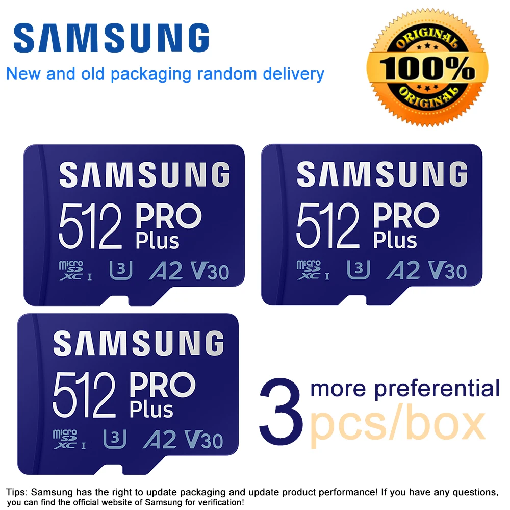 SAMSUNG-Carte Micro SD PRO Plus, Cartes mémoire pour Nintendo Switch Steam  Deck, ROG Ally Tablet, DJI Camera, Original, 512 Go, 256 Go, 128 Go