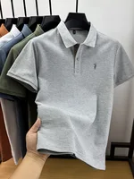 Marque haut de gamme 100% coton manches courtes polo shirt hommes été mode Designer nouveau poney broderie Casual t - shirt mode hommes 5