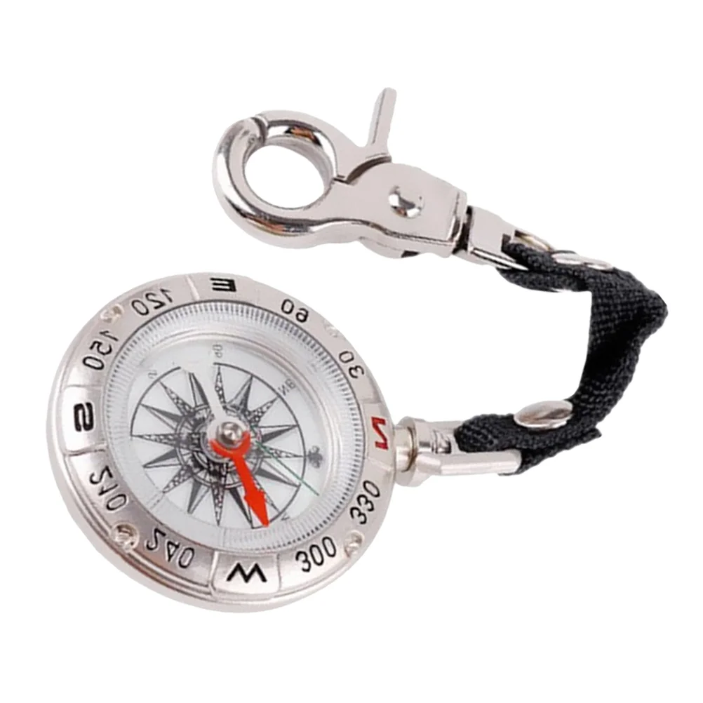 

Pocket Lanyard Compass Outdoor Camping Pocket Compass Zinc Alloy Survival Lanyard Compass 4.9cm