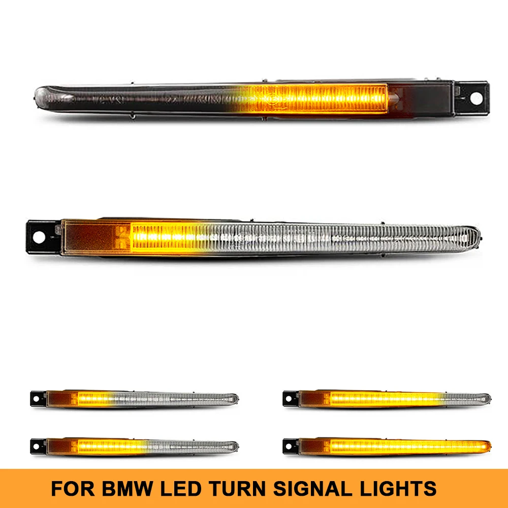 

2Pcs Dynamic Amber LED Side Marker Turn Signal Light for BMW 5 Series F10 M5 S63N FV91 FV92 FV93 10-16 Car Styling Indicator