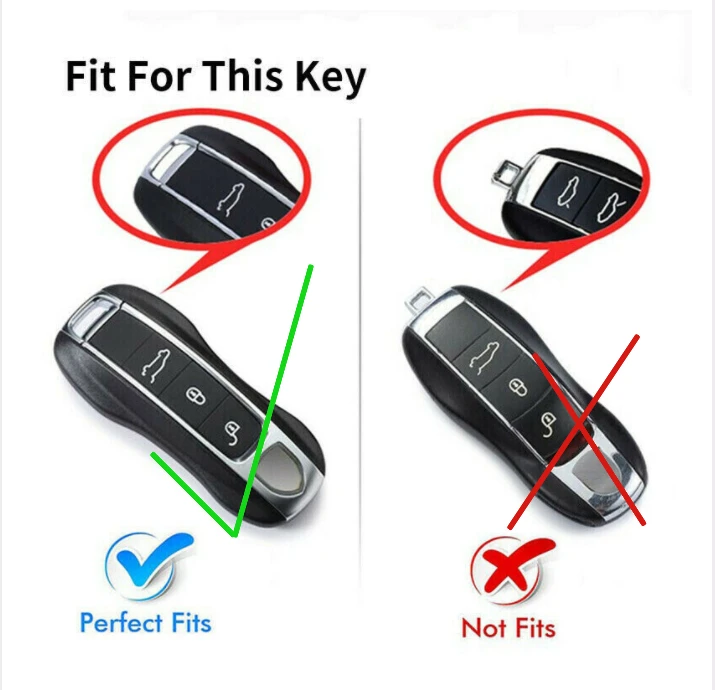 Lega Silicone chiave Auto protettore caso chiave Fob sacchetto di copertura per Porsche Macan 911 Panamera Cayenne Carrera Taycan accessori Auto - S8cf2060cced444b3a0170dd81b318213f