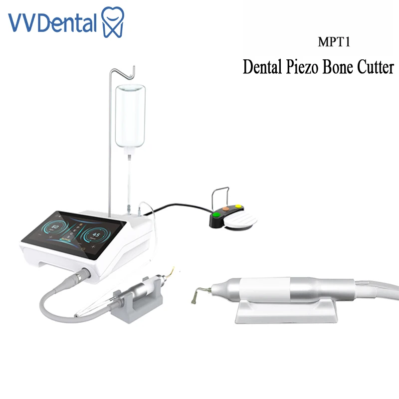

VVDental Dental Ultrasonic Piezo Surgery Cutter Equipment Ultrasonic Bone Pedal Control LED Surgery Handpiece With 7-inch Touch