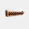 Wall-Mounted Coat Rack Beech and Walnut Hook Hidden Decoration Hook Hanger Foldable Bedroom Closets Wooden Wall Shelf Home Decor 4