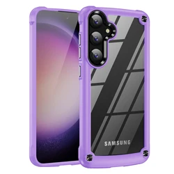 Armor Military Grade Clear Protective Phone Case - Galaxy S23 Ultra (Purple)