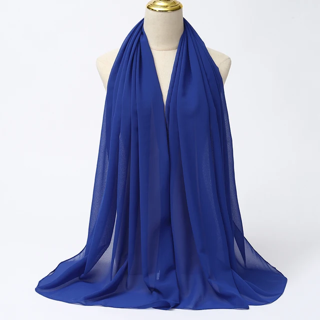 Foulard Hijab en mousseline de soie pour Femme, voile musulman ramadan ,hijab femme musulman,foulard musulmane pour femme, foulard mousseline en Jersey doux de haute qualité hijab islam voile femme musulman,70*180cm